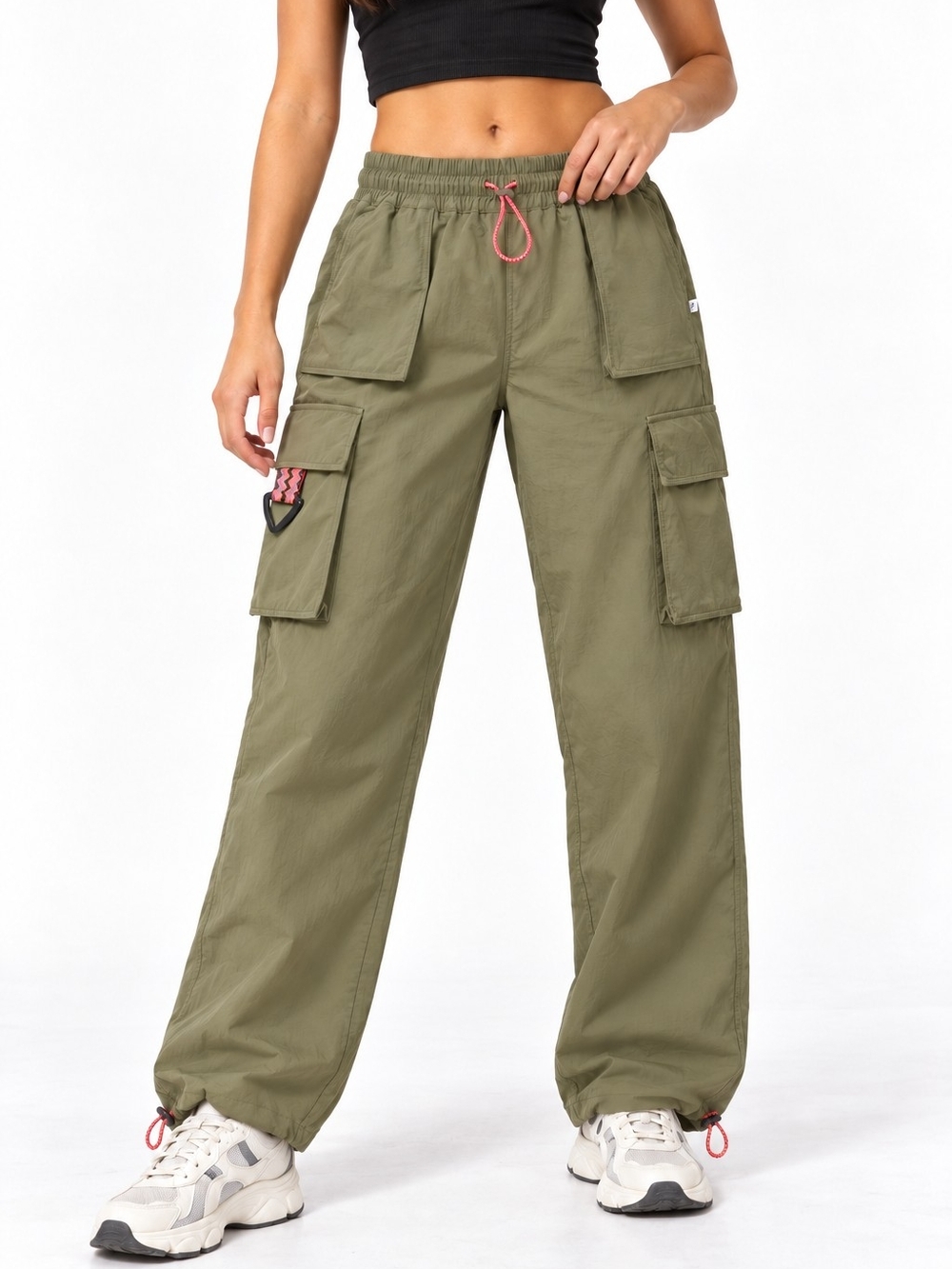 Fabletics The Heights Cargo Hiking Pants Dark Moss green Water Repellent camping